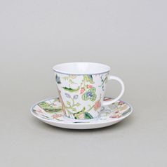 Coffee cup 150 ml and saucer 150 mm, Thun 1794 Carlsbad porcelain, TOM 30005