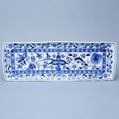 Podnos čtyřhranný 45 x 16 cm, Cibulák, originální z Dubí