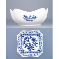 Salad dish square deep 24 cm, Original Blue Onion Pattern