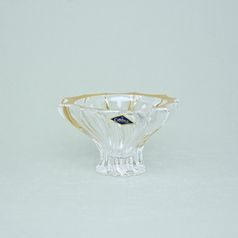 Crystal Bowl Plantica, Golden Rim, 15 cm, Aurum Crystal