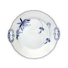 Cake plate with handles 28 cm, Eco blue, Český porcelán a.s