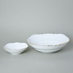 Kompotová sada pro 6 osob, Thun 1794, karlovarský porcelán, BERNADOTTE zlatá linka