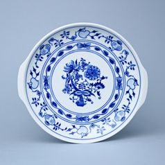 Kvarta: Talíř kupový s uchy 24,6 cm, Cibulák, originální z Dubí, 4.j.