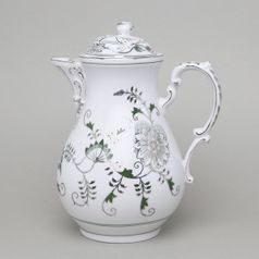 Coffee pot 1,55 l, Original Green Onion pattern + platinum
