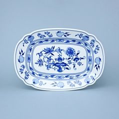Flat oval dish 28 cm, Original Blue Onion Pattern