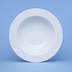 Plate deep 22 cm (450 ml), ELLA white, Thun 1794, karlovarský porcelán