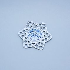 Christmas decoration - Snow flake 10,4 cm, Original Blue Onion Pattern