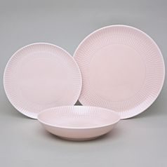 Plate Set for 4 pers., Amina Rose, Seltmann Porcelain