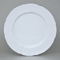 Plate dining 25 cm, Thun 1794 Carlsbad porcelain, BERNADOTTE platinum