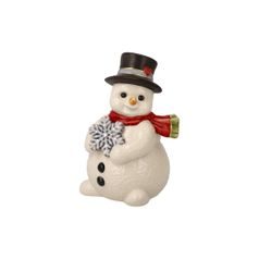 Snowman figurine The Joy of Winter 6 / 5.5 / 9cm, stoneware, Goebel