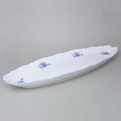 Fish bowl 65 cm, Thun 1794 Carlsbad porcelain, BERNADOTTE Forger-me-not-flower