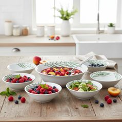 Plate set for 6 persons, Thun 1794 Carlsbad porcelain, SYLVIE 80325