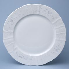 Frost no line: Dish round flat 30 cm (club plate), Thun 1794, karlovarský porcelán, BERNADOTTE