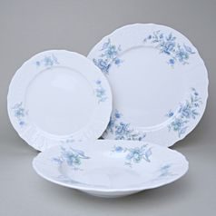Talířová souprava pro 6 osob, Thun 1794, karlovarský porcelán, BERNADOTTE Hořec