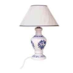 Lamp with cashmere shade, Original Blue Onion Pattern