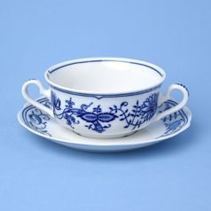 Blue Onion: Soup cup 350 ml + saucer 17 cm, Mary Anne, Leander Loučky