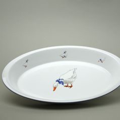 Baking bowl oval 39 x 25 x 5 cm, Goose, Thun 1794