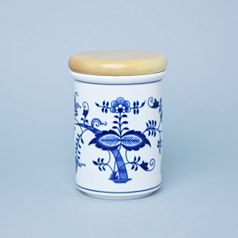 Dóza s dřevěným uzávěrem C - velká 12,5 x 9,7 cm, Cibulák, originální z Dubí