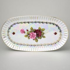 Platter oval 37 cm, Ribby cecily, G. Benedikt 1882