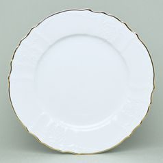 Plate dining 27 cm, Thun 1794 Carlsbad porcelain, BERNADOTTE gold line