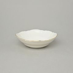 Bowl 16 cm, Thun 1794 Carlsbad porcelain, Bernadotte ivory + gold