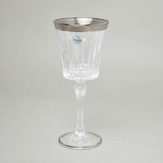 Astra Gold: Wine glass 298 ml, crystal, Royal Platinum Embossed L. decor
