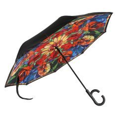 Deštník Mák 10 / 5 / 80 cm, 100% polyester, L. C. Tiffany, Goebel
