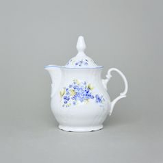 Pot small 0,35 l, Thun 1794 Carlsbad porcelain, BERNADOTTE Forget-me-not-flower