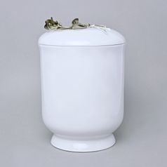 Porcelain Urn Case, White + Roses (1), Luxor, 29 cm, Royal Dux Bohemia