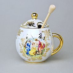 Hrnek na med s víčkem 400 ml, Tři Grácie, Queen's Crown