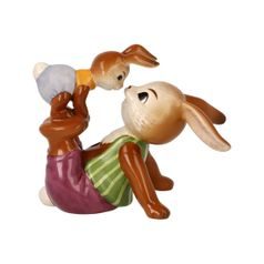 Rabbit figurine Cheeky boy 6 / 10 / 9cm, stoneware, Goebel