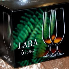 Lara 380 ml, Glass / Pilsner, beer, 6 pcs., Bohemia Crystalex