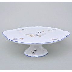 Verona Goose: Cake plate 30 cm on stand, G. Benedikt 1882