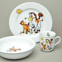 Children dining set 3 pcs. Horses, Český porcelán a.s.