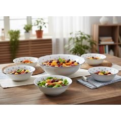 Talířová sada 8 díl., Verona Valbella, G. Benedikt 1882