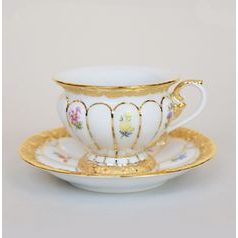 A Cup and Saucer, Meissen Porcelain