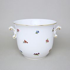 Flower pot with handles, without stand, d.19,0; h.15,8 cm, Hazenka, Cesky porcelan a.s.