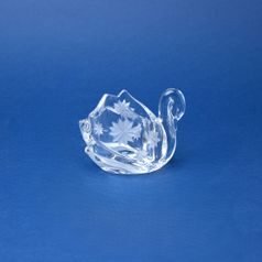 Mistička labuť 11 x 9 cm, brus Hvězda, Bohemia Crystal