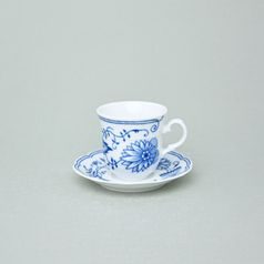 Cup Espresso 90 ml  plus  saucer 120 mm, Thun 1794 Carlsbad porcelain, Natalie Blue Onion
