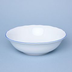 Mísa 23 cm, bílý porcelán s modrou linkou, Český porcelán a.s.