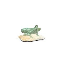 Grasshopper - small figurine 4 x 2 x 2 cm, Porzellanmanufaktur Scheibe-Alsbach