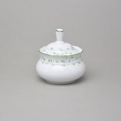 NATÁLIE zelené kvítky: Cukřenka 250 ml, Thun 1794, karlovarský porcelán