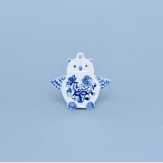 Magnet Owl 9 x 8,5 cm, Original Blue Onion Pattern
