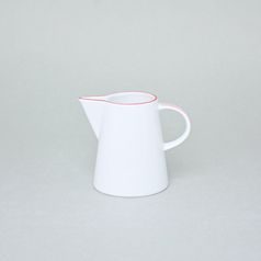 Creamer 240 ml, Thun 1794, karlovarský porcelán, TOM red line