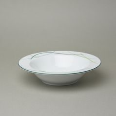Plate deep 22 cm (450 ml), ELLA grass, Thun 1794, karlovarský porcelán