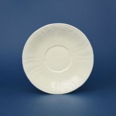 Saucer 17,5 cm, Thun 1794, karlovarský porcelán, BERNADOTTE ivory