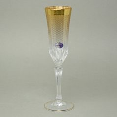 Astra Gold: Champagne flute 180 ml Adagio, 1 pcs. Rio Golden crystal decor