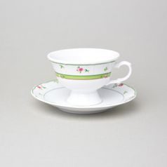 Cup low 200 ml footed + sacuer 150 mm, Thun 1794, karlovarský porcelán, MENUET 80289