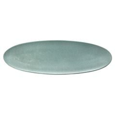 Bowl dish oval flat 44x14 cm, Green Chic 25674, Seltmann Porcelain