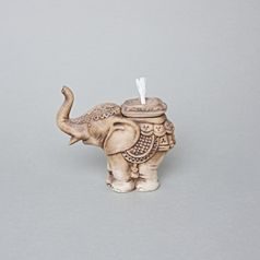 Aroma lampa slon 9,7 x 10,5 x 4,5 cm, pastel, porcelánové figurky Duchcov
